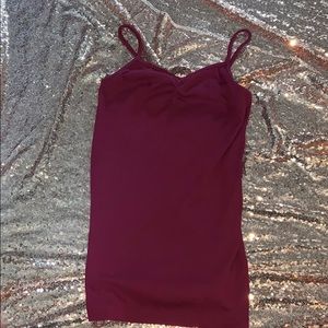Burgundy tank top